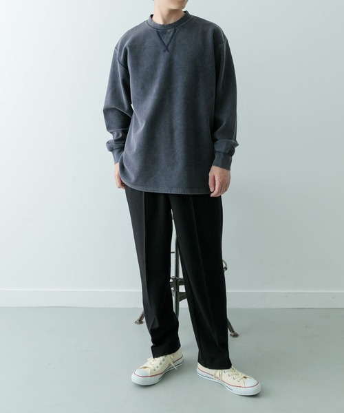 ITEMS URBANRESEARCH（アイテムズ アーバンリサーチ）の「フェードダンボール クルーネックTops（Tシャツ/カットソー・メンズ・ブラック/グリーン/ネイビー・MEDIUM/LARGE）」の19枚目の写真