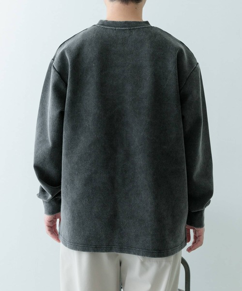 ITEMS URBANRESEARCH（アイテムズ アーバンリサーチ）の「フェードダンボール クルーネックTops（Tシャツ/カットソー・メンズ・ブラック/グリーン/ネイビー・MEDIUM/LARGE）」の22枚目の写真