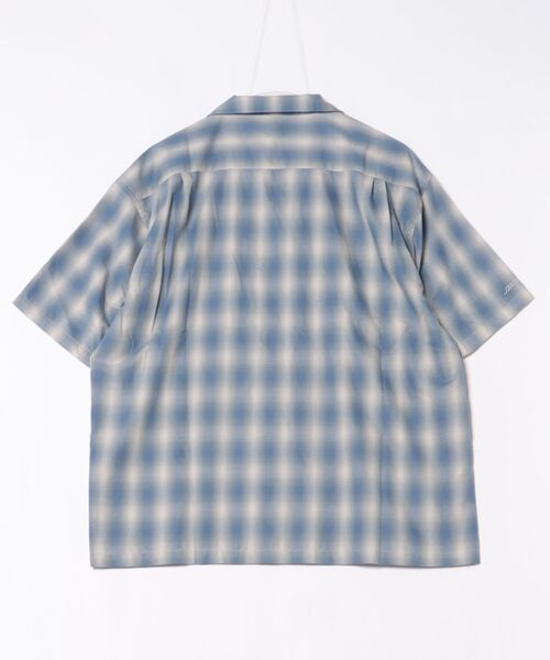 SANTA CRUZ（サンタクルーズ）の「【ムラサキスポーツ限定】SANTACRUZ/サンタクルーズ 半袖シャツ チェック 502252201（シャツ/ブラウス・メンズ・ホワイト/ブルー/オレンジ・M/XL/L）」の4枚目の写真