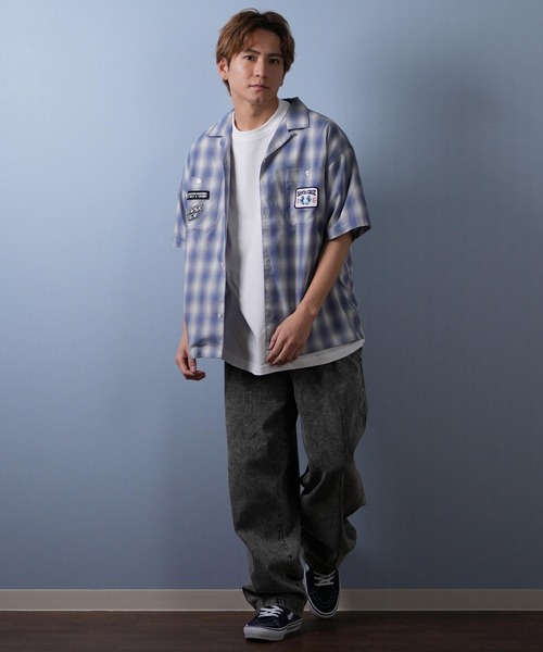 SANTA CRUZ（サンタクルーズ）の「【ムラサキスポーツ限定】SANTACRUZ/サンタクルーズ 半袖シャツ チェック 502252201（シャツ/ブラウス・メンズ・ホワイト/ブルー/オレンジ・M/XL/L）」の16枚目の写真