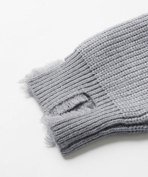 【新品未使用タグ付き】 メゾスペ ウォッシュ ダメージ クルーネック ニット MAISON SPECIAL（メゾンスペシャル）の「《UNISEX》Embroidery
