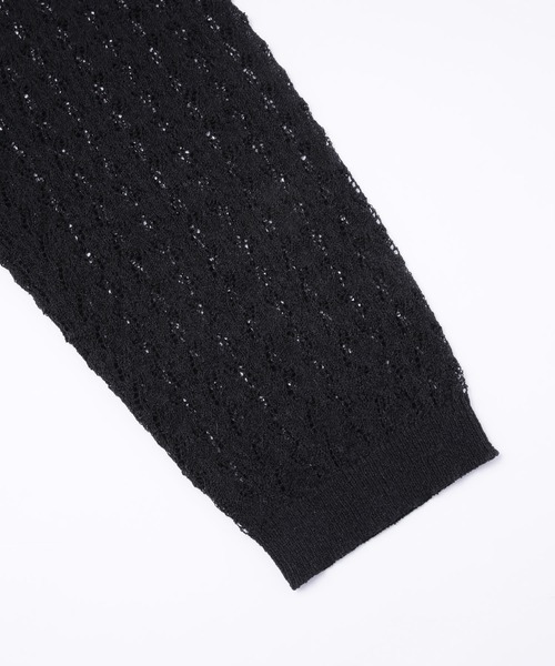 Noen（ノエン）の「ロープメッシュサマーニット（ニット/セーター・メンズ・ブラック/グレー・MEDIUM/LARGE）」の10枚目の写真