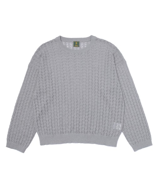 Noen（ノエン）の「ロープメッシュサマーニット（ニット/セーター・メンズ・ブラック/グレー・MEDIUM/LARGE）」の15枚目の写真