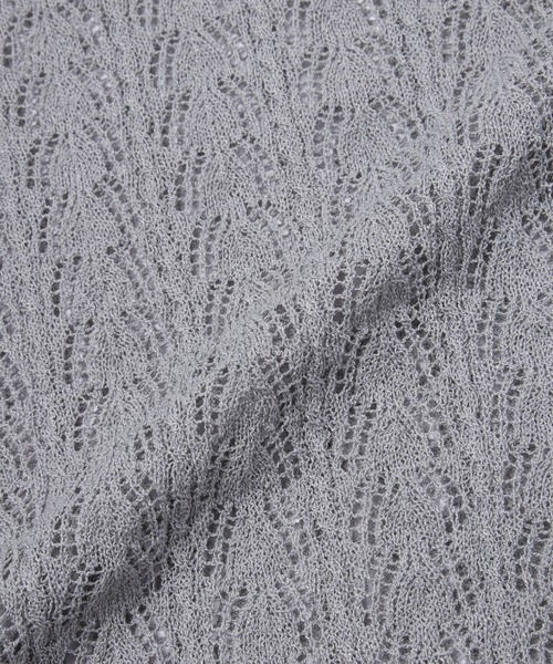 Noen（ノエン）の「ロープメッシュサマーニット（ニット/セーター・メンズ・ブラック/グレー・MEDIUM/LARGE）」の18枚目の写真