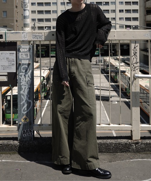 Noen（ノエン）の「ロープメッシュサマーニット（ニット/セーター・メンズ・ブラック/グレー・MEDIUM/LARGE）」の22枚目の写真