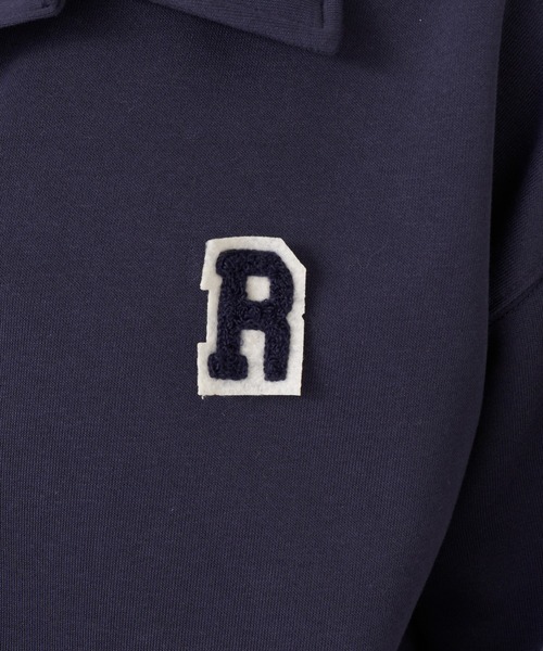 RAY CASSIN（レイカズン）の「【2025SS/ワッペン取り外し可】襟レイヤードルーズスウェット（スウェット・レディース・ブルー系その他2/グレー系その他2/アイボリー/ネイビー・FREE）」の9枚目の写真