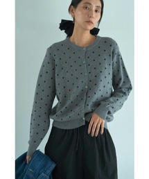 marjour | JACQUARD DOT KNIT CARDIGAN(カーディガン/ボレロ)
