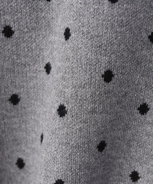 marjour(マージュール)の「JACQUARD DOT KNIT CARDIGAN(カーディガン/ボレロ・レディース・グレー・M)」の6枚目の写真