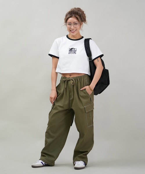 LURKING CLASS(ラーキングクラス)の「【ミニTシャツ】リンガーTシャツ/ショート丈 ST25STM03W/ST25STM04W LURKING CLASS/ラーキングクラス(Tシャツ/カットソー・レディース・ブラック系その他2/ホワイト系その他/ホワイト系その他2/ブラック系その他・L/M)」の5枚目の写真