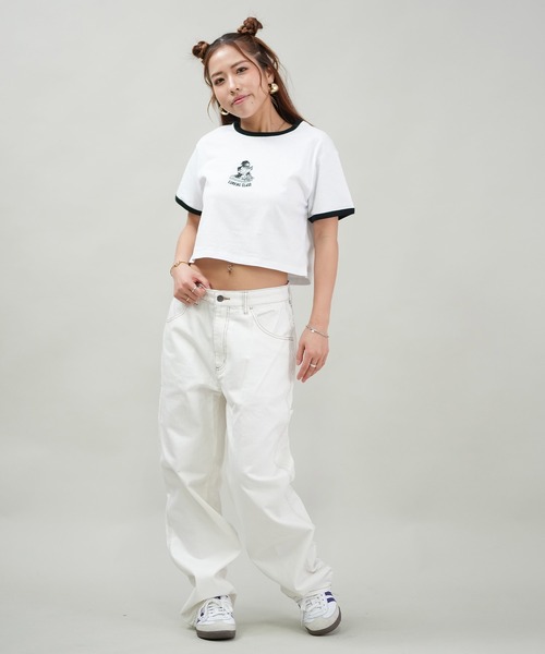 LURKING CLASS(ラーキングクラス)の「【ミニTシャツ】リンガーTシャツ/ショート丈 ST25STM03W/ST25STM04W LURKING CLASS/ラーキングクラス(Tシャツ/カットソー・レディース・ブラック系その他2/ホワイト系その他/ホワイト系その他2/ブラック系その他・L/M)」の9枚目の写真