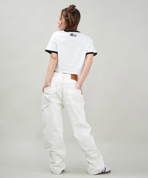 LURKING CLASS(ラーキングクラス)の「【ミニTシャツ】リンガーTシャツ/ショート丈 ST25STM03W/ST25STM04W LURKING CLASS/ラーキングクラス(Tシャツ/カットソー・レディース・ブラック系その他2/ホワイト系その他/ホワイト系その他2/ブラック系その他・L/M)」の11枚目の写真