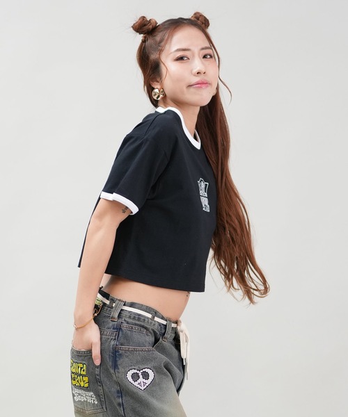 LURKING CLASS(ラーキングクラス)の「【ミニTシャツ】リンガーTシャツ/ショート丈 ST25STM03W/ST25STM04W LURKING CLASS/ラーキングクラス(Tシャツ/カットソー・レディース・ブラック系その他2/ホワイト系その他/ホワイト系その他2/ブラック系その他・L/M)」の13枚目の写真