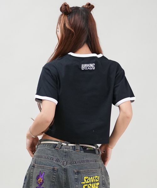 LURKING CLASS(ラーキングクラス)の「【ミニTシャツ】リンガーTシャツ/ショート丈 ST25STM03W/ST25STM04W LURKING CLASS/ラーキングクラス(Tシャツ/カットソー・レディース・ブラック系その他2/ホワイト系その他/ホワイト系その他2/ブラック系その他・L/M)」の14枚目の写真