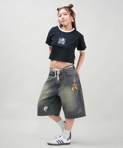 LURKING CLASS(ラーキングクラス)の「【ミニTシャツ】リンガーTシャツ/ショート丈 ST25STM03W/ST25STM04W LURKING CLASS/ラーキングクラス(Tシャツ/カットソー・レディース・ブラック系その他2/ホワイト系その他/ホワイト系その他2/ブラック系その他・L/M)」の15枚目の写真