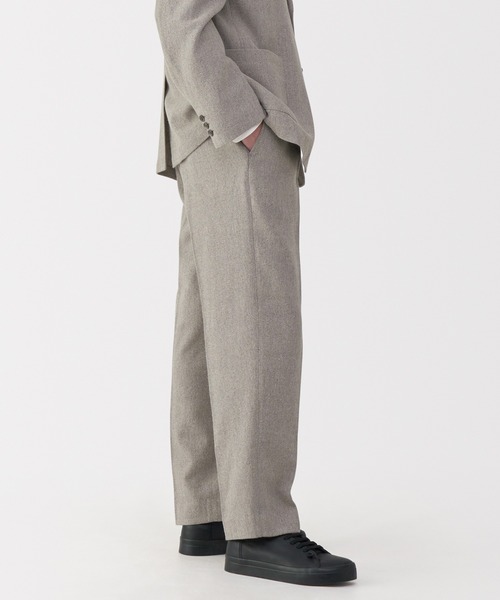 MUJI Labo（ムジラボ）の「〔MUJI Labo〕紳士　リネン混ウールストレートパンツ（その他パンツ・メンズ・キャメル/グレー・M/XL/L）」の14枚目の写真