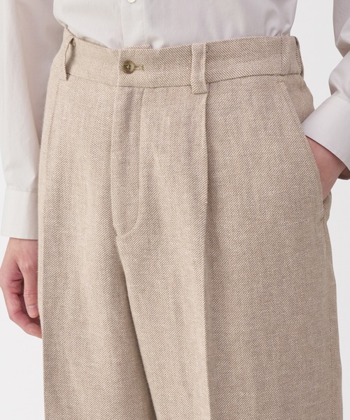 MUJI Labo（ムジラボ）の「〔MUJI Labo〕紳士　リネン混ウールストレートパンツ（その他パンツ・メンズ・キャメル/グレー・M/XL/L）」の12枚目の写真