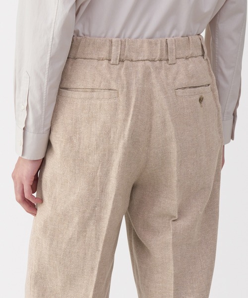 MUJI Labo（ムジラボ）の「〔MUJI Labo〕紳士　リネン混ウールストレートパンツ（その他パンツ・メンズ・キャメル/グレー・M/XL/L）」の5枚目の写真