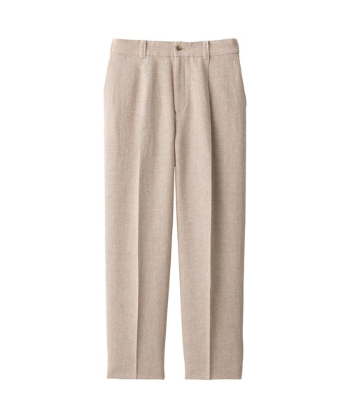 MUJI Labo（ムジラボ）の「〔MUJI Labo〕紳士　リネン混ウールストレートパンツ（その他パンツ・メンズ・キャメル/グレー・M/XL/L）」の3枚目の写真
