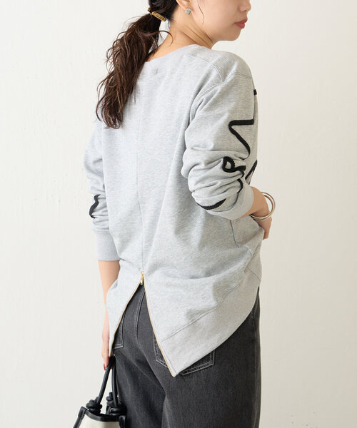 Jena espace merveilleux(ジェナ エスパスメルヴェイユ)の「線柄裏毛カットソー(Tシャツ/カットソー・レディース・チャコールグレー/ベージュ/グレー・FREE)」の10枚目の写真