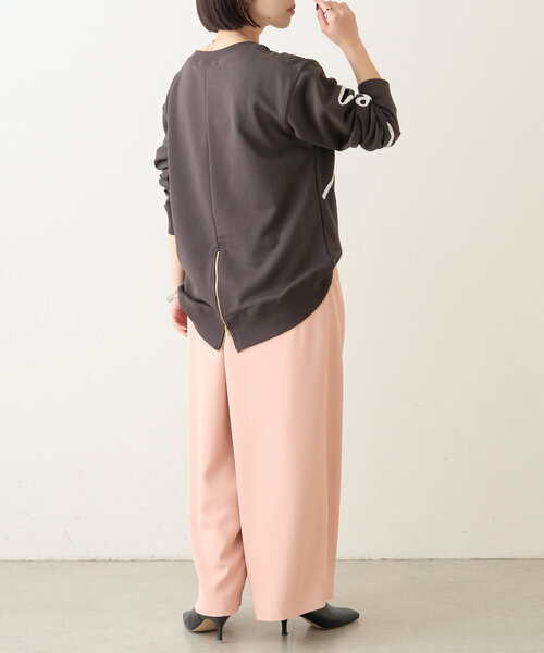 Jena espace merveilleux(ジェナ エスパスメルヴェイユ)の「線柄裏毛カットソー(Tシャツ/カットソー・レディース・チャコールグレー/ベージュ/グレー・FREE)」の13枚目の写真