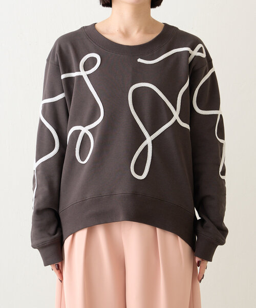 Jena espace merveilleux(ジェナ エスパスメルヴェイユ)の「線柄裏毛カットソー(Tシャツ/カットソー・レディース・チャコールグレー/ベージュ/グレー・FREE)」の20枚目の写真