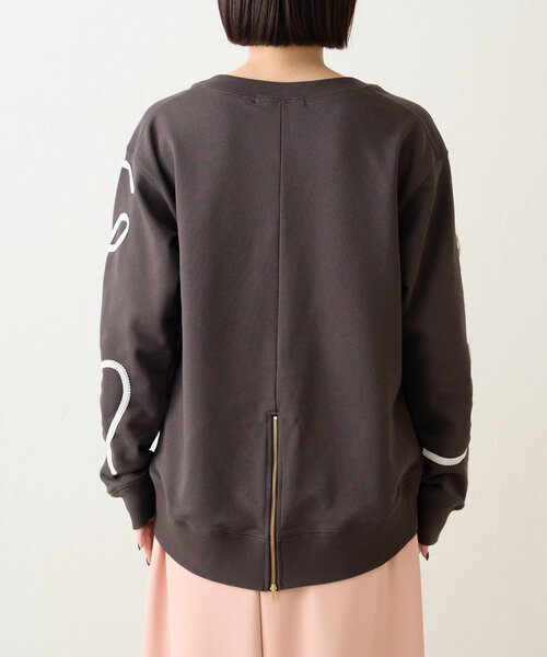 Jena espace merveilleux(ジェナ エスパスメルヴェイユ)の「線柄裏毛カットソー(Tシャツ/カットソー・レディース・チャコールグレー/ベージュ/グレー・FREE)」の22枚目の写真