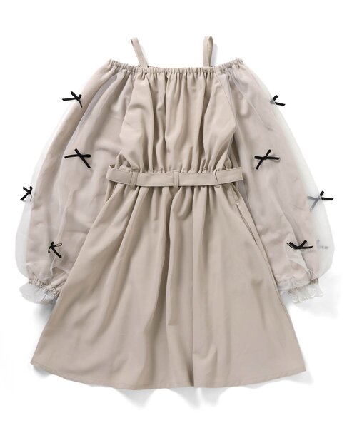 algy(アルジー)の「ふんわりボリュームトレンチワンピ(ワンピース・キッズ・ベージュ/ピンク・X-SMALL/MEDIUM/SMALL/XX-SMALL)」の14枚目の写真