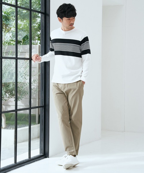 IKKA LOUNGE(イッカラウンジ)の「【雑誌MonoMax4月号掲載】GOKU楽ワーク速乾鹿の子パンツ【セットアップ対応】(その他パンツ・メンズ・ブラック/ベージュ/ネイビー・S/M/L/XL)」の4枚目の写真