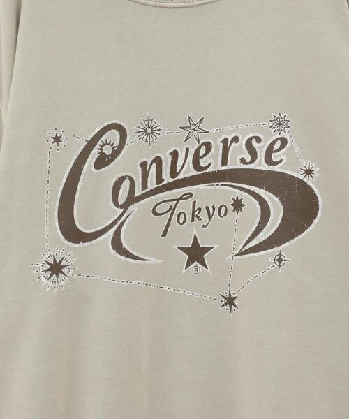 CONVERSE TOKYO(コンバーストウキョウ)の「PIGMENT DYE CONSTELLATION PRINT SWEAT(スウェット・レディース・ブラック/ベージュ/サックスブルー・SMALL/MEDIUM)」の8枚目の写真