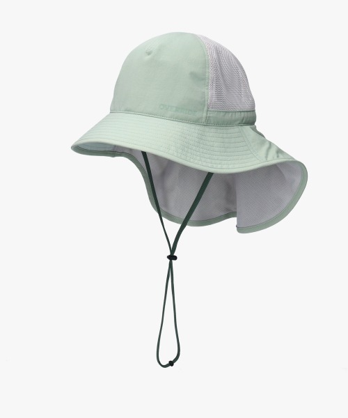 OVERRIDE(オーバーライド)の「OVERRIDE BREATHABLE REC SHADE HAT SG / オーバーライド(ハット・レディース・グレー/ブラック/ライトグリーン・58cm)」の3枚目の写真