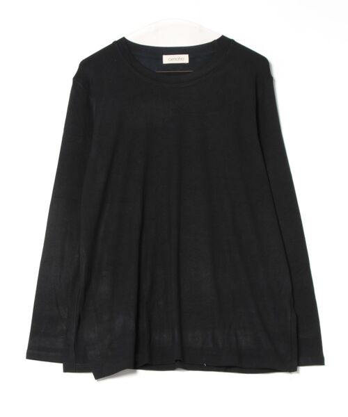 aimoha(アイモハ)の「サイドボタンラウンドネックトップス(Tシャツ/カットソー・レディース・ブラック/ホワイト/ダークグレー/チョコ・FREE)」の14枚目の写真