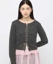 3.3 Field Trip  | 3.3 Field Trip／リブレースアップニット(ニット/セーター)