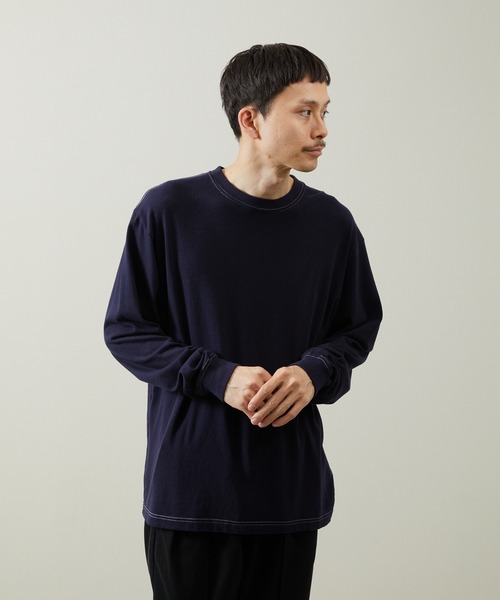 And A(アンドエー)の「And A アンドエー / 88・12 L/S T-SHIRT アスレチックコットンレーヨンロンT / AA-A23M003L(Tシャツ/カットソー・メンズ・グレー/ブラック/ネイビー/ホワイト・2/1/3)」の4枚目の写真