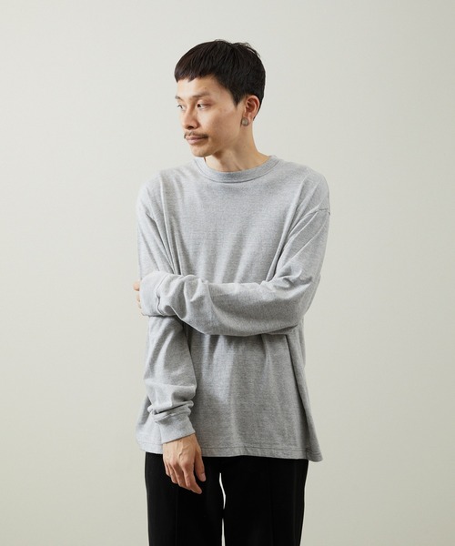 And A(アンドエー)の「And A アンドエー / 88・12 L/S T-SHIRT アスレチックコットンレーヨンロンT / AA-A23M003L(Tシャツ/カットソー・メンズ・グレー/ブラック/ネイビー/ホワイト・2/1/3)」の3枚目の写真