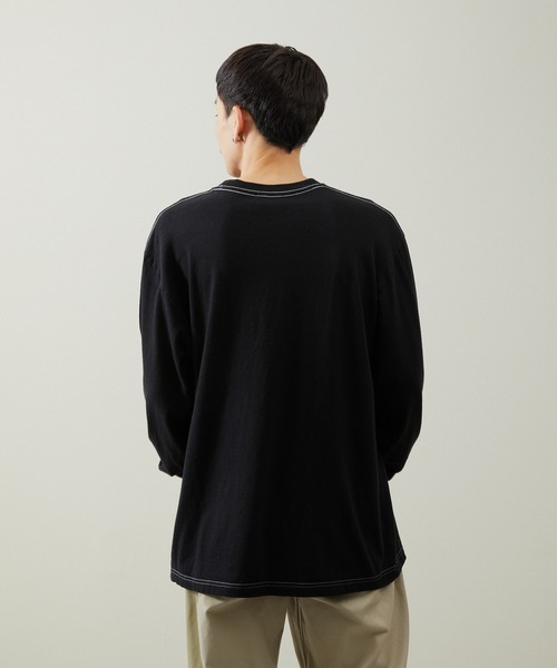 And A(アンドエー)の「And A アンドエー / 88・12 L/S T-SHIRT アスレチックコットンレーヨンロンT / AA-A23M003L(Tシャツ/カットソー・メンズ・グレー/ブラック/ネイビー/ホワイト・2/1/3)」の22枚目の写真