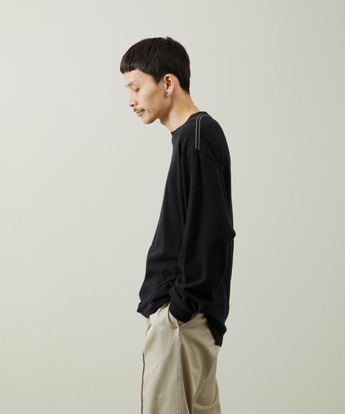 And A(アンドエー)の「And A アンドエー / 88・12 L/S T-SHIRT アスレチックコットンレーヨンロンT / AA-A23M003L(Tシャツ/カットソー・メンズ・グレー/ブラック/ネイビー/ホワイト・2/1/3)」の21枚目の写真