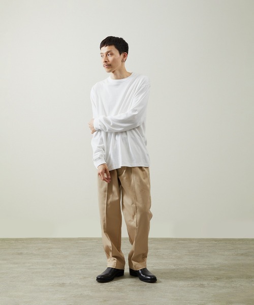 And A(アンドエー)の「And A アンドエー / 88・12 L/S T-SHIRT アスレチックコットンレーヨンロンT / AA-A23M003L(Tシャツ/カットソー・メンズ・グレー/ブラック/ネイビー/ホワイト・2/1/3)」の6枚目の写真