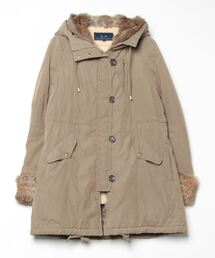 1er Arrondissement ベージュファーコート　✴︎新品、未使用 セール】 ◇カシミヤ混フォックスファー襟コート （アウター