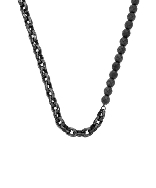 ARMANI EXCHANGE(アルマーニエクスチェンジ)の「アルマーニ・エクスチェンジ アクセサリー メンズ ネックレス ガンメタル AXG0150060(ネックレス・メンズ・MD.Gray・FREE)」の2枚目の写真