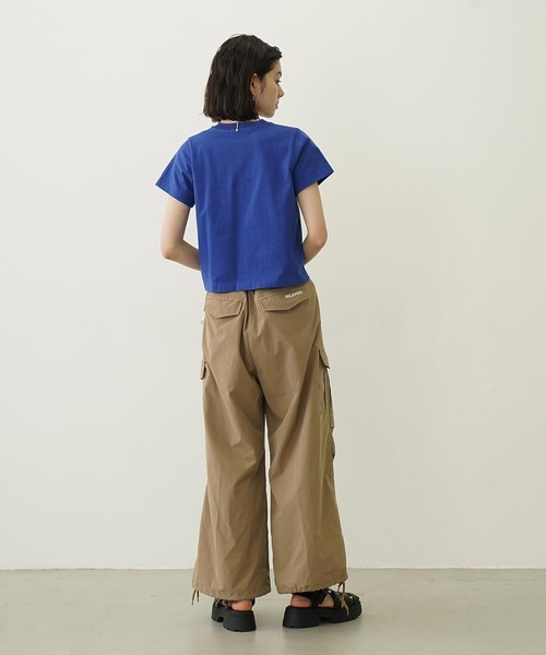 MILKFED.（ミルクフェド）の「COOPER LOGO COMPACT S/S TEE（Tシャツ/カットソー・レディース・ライトピンク/ブルー/オフホワイト/ブラック・S/M）」の10枚目の写真