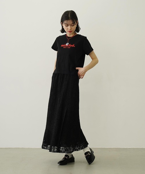 MILKFED.（ミルクフェド）の「COOPER LOGO COMPACT S/S TEE（Tシャツ/カットソー・レディース・ライトピンク/ブルー/オフホワイト/ブラック・S/M）」の13枚目の写真
