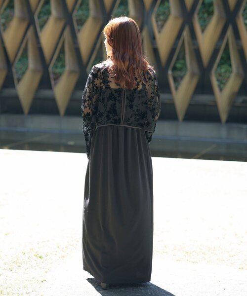 【CIAOPANIC】 ベロアフラワーボレロ付きキャ ミワンピース CIAOPANIC（チャオパニック）の「【オケージョンドレス/結婚式