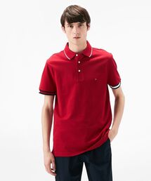 TOMMY HILFIGER | フラッグカフスリムフィットポロシャツ(ポロシャツ)