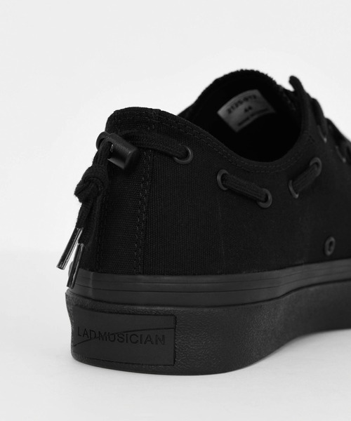 LAD MUSICIAN（ラッドミュージシャン）の「CANVAS SNEAKER（スニーカー・メンズ・ブラック×ホワイト/ブラック×ブラック・42/44/46）」の7枚目の写真