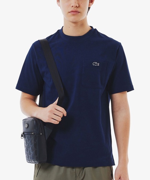 LACOSTE/ラコステ アウトラインクロックポケットTシャツ 半袖 TH558199