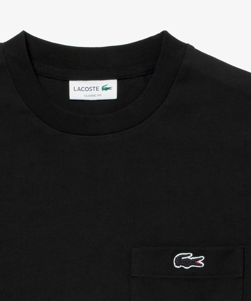 LACOSTE(ラコステ)の「LACOSTE/ラコステ アウトラインクロックポケットTシャツ 半袖 TH558199(Tシャツ/カットソー・メンズ・ブラック/ホワイト/ネイビー・M/L/XL)」の10枚目の写真