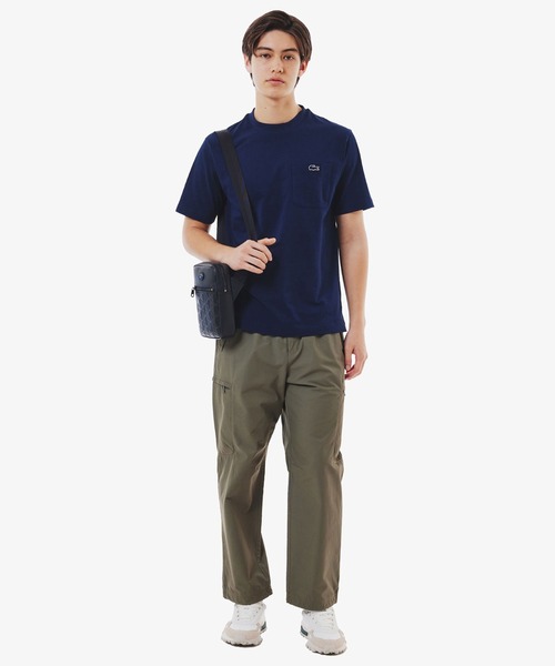 LACOSTE(ラコステ)の「LACOSTE/ラコステ アウトラインクロックポケットTシャツ 半袖 TH558199(Tシャツ/カットソー・メンズ・ブラック/ホワイト/ネイビー・M/L/XL)」の14枚目の写真