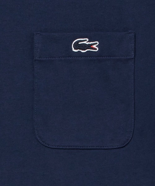 LACOSTE(ラコステ)の「LACOSTE/ラコステ アウトラインクロックポケットTシャツ 半袖 TH558199(Tシャツ/カットソー・メンズ・ブラック/ホワイト/ネイビー・M/L/XL)」の16枚目の写真