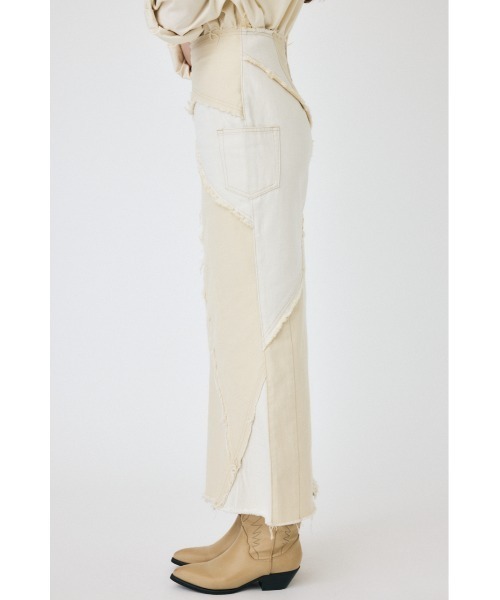 MOUSSY（マウジー）の「【セットアップ対応】REBUILD マーメイドスカート（デニムスカート・レディース・ブルー/オフホワイト・2/0/1）」の13枚目の写真