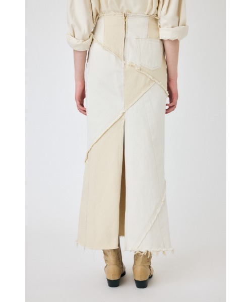 MOUSSY（マウジー）の「【セットアップ対応】REBUILD マーメイドスカート（デニムスカート・レディース・ブルー/オフホワイト・2/0/1）」の15枚目の写真